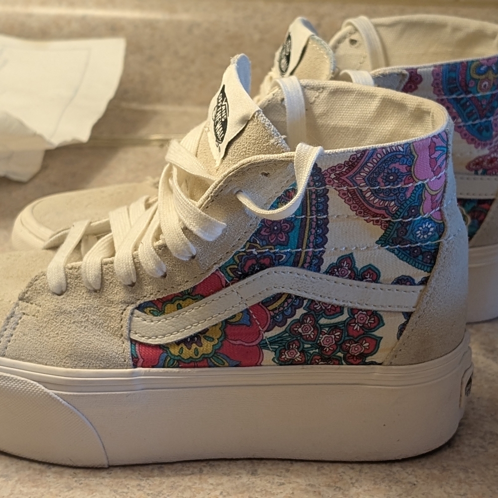 Colorful High-Top Women's Sneakers